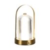 Lampka stołowa nocna V-TAC 1W LED 22cm ładowanie USB ściemnianie złota VT-1057 3000K-6000K 55lm